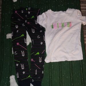 Wicked Kids Pajama Set - White and Black
